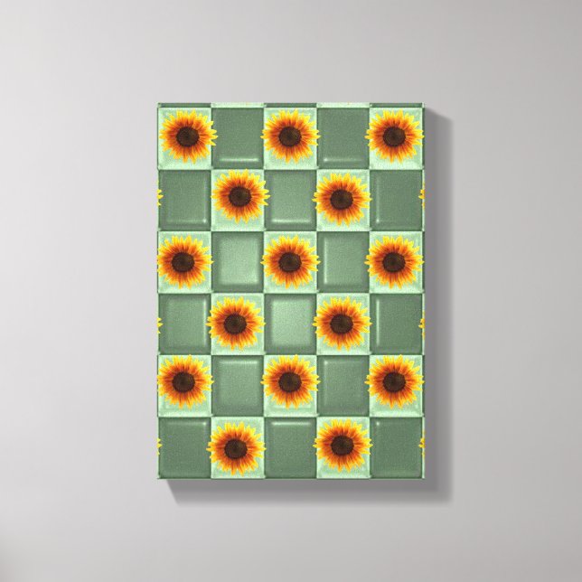 Stretched Canvas Print Mother's Day Sonnenblume Leinwanddruck (Vorderseite)