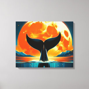 Stretched Canvas Print Orca Leinwanddruck