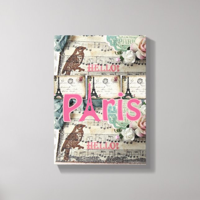 Stretched Canvas Print Paris Leinwanddruck (Vorderseite)