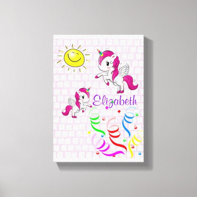 Stretched Canvas Print Pony Sun Leinwanddruck (Vorderseite)
