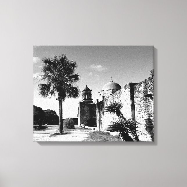 Stretched Canvas Print San Antonio Mission Leinwanddruck (Vorderseite)
