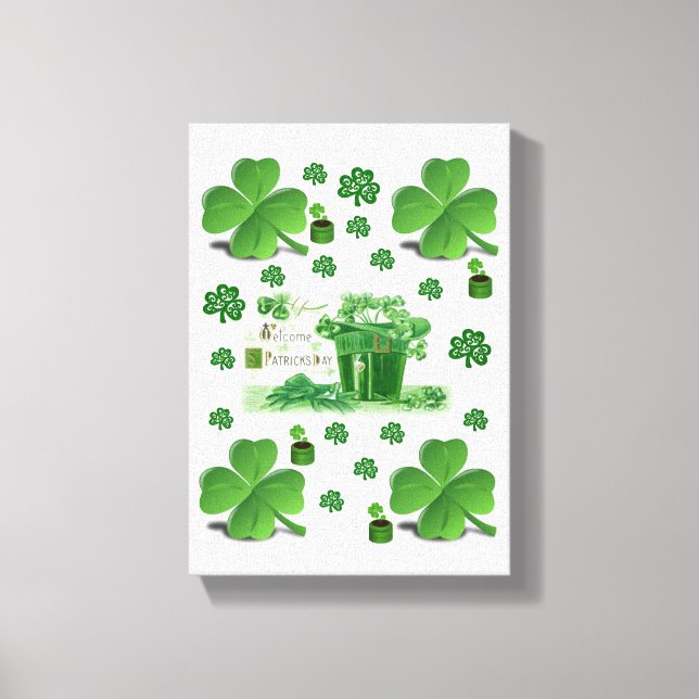 Stretched Canvas Print St. Patrick's Day Leinwanddruck (Vorderseite)