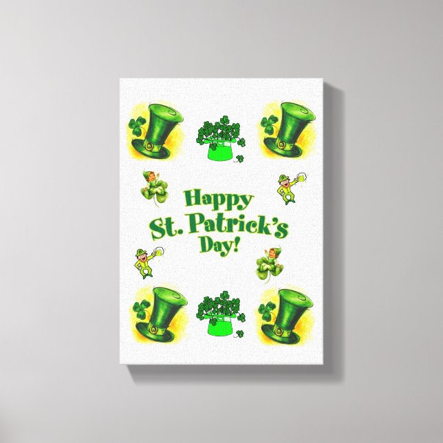 Stretched Canvas Print St. Patrick's Day Leinwanddruck (Vorderseite)