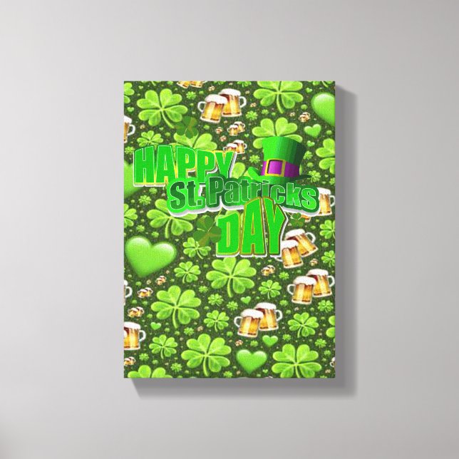 Stretched Canvas Print St. Patrick's Day Leinwanddruck (Vorderseite)