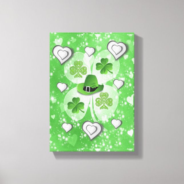 Stretched Canvas Print St. Patrick's Day Leinwanddruck (Vorderseite)