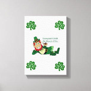 Stretched Canvas Print St. Patrick's Day Leinwanddruck