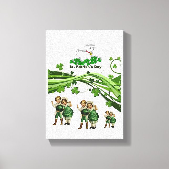 Stretched Canvas Print St. Patrick's Day Leinwanddruck (Vorderseite)