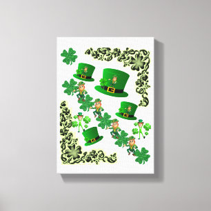 Stretched Canvas Print St. Patrick's Day Leinwanddruck