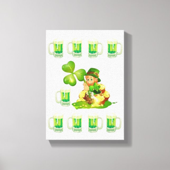 Stretched Canvas Print St. Patrick's Day Leinwanddruck (Vorderseite)