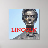 Stretched Canvas Print von Präsident Lincoln