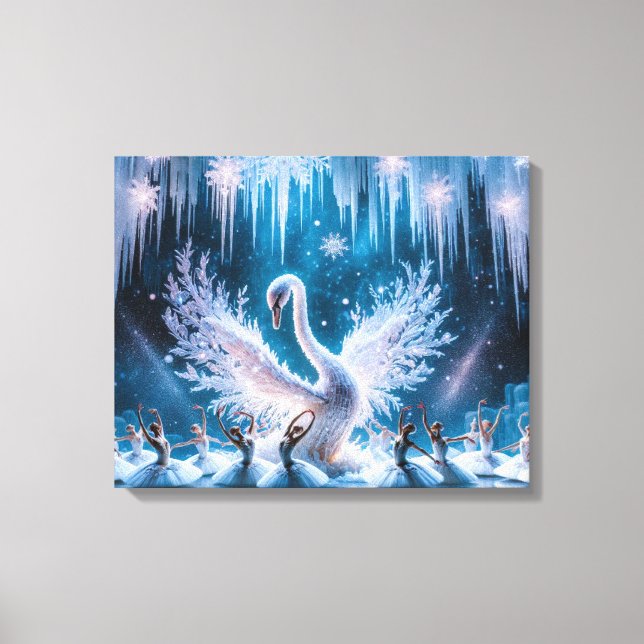 Stretched Canvas Print Winter Leinwanddruck (Vorderseite)