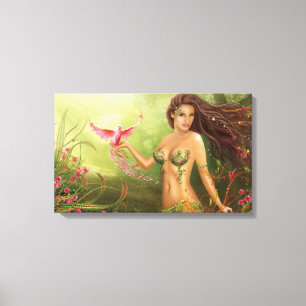 Stretchierte Canvas Print "Bird of Paradise" Leinwanddruck