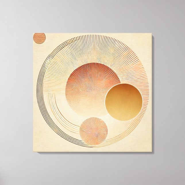 Stretchierte Canvas Print - Bohemischer Sonnenbran Leinwanddruck (Vorderseite)