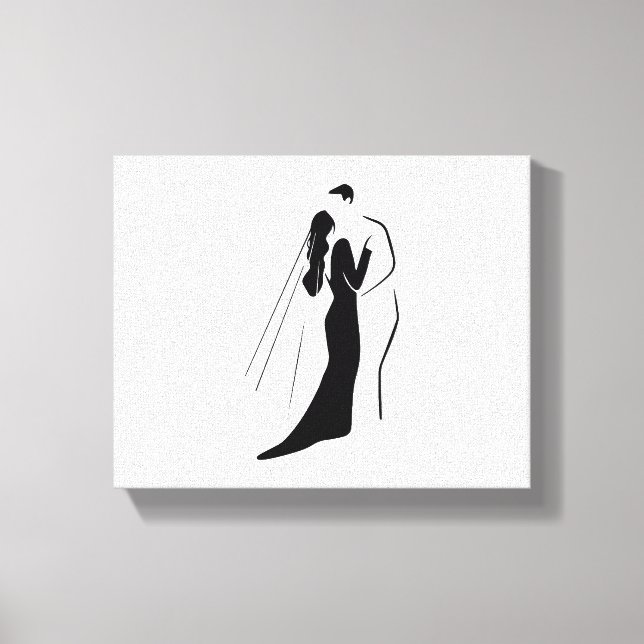 Stretchierte Canvas Print - Hochzeit Leinwanddruck (Vorderseite)