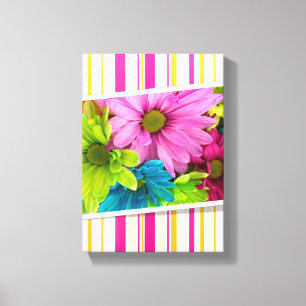 Stretchierte Canvas Print Mother's Day Floral Stri Leinwanddruck