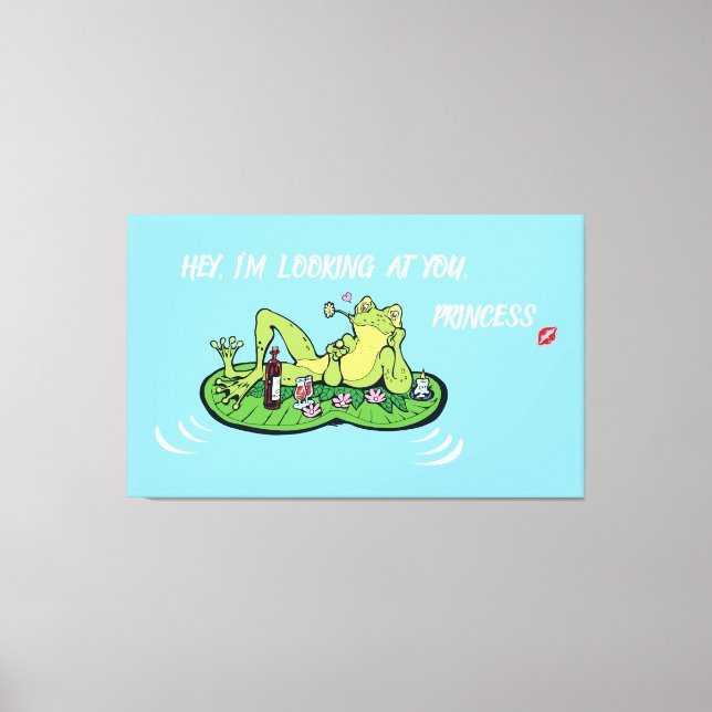 Stretchierte Canvas Print Valentine's Day Funny Fr Leinwanddruck (Vorderseite)