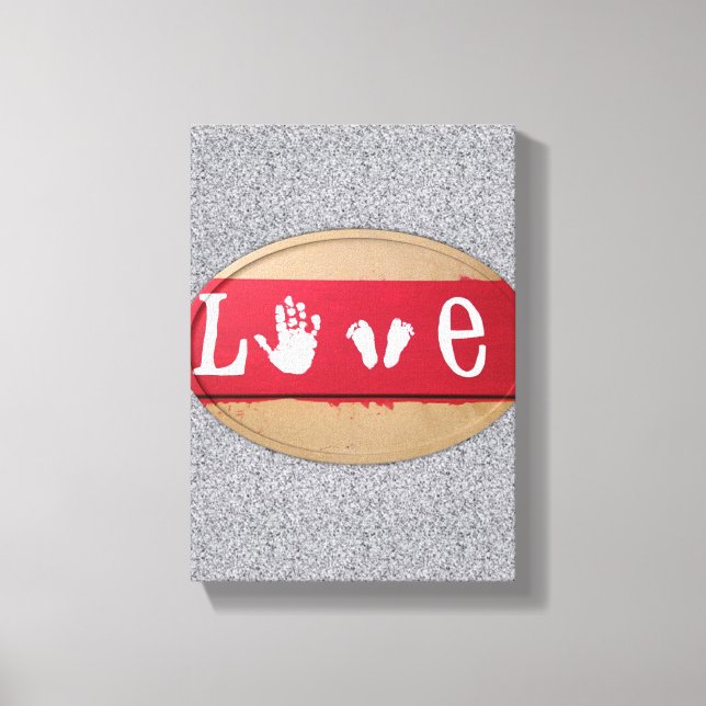 Stretchierte Canvas Print Valentine's Day Liebe Leinwanddruck (Vorderseite)