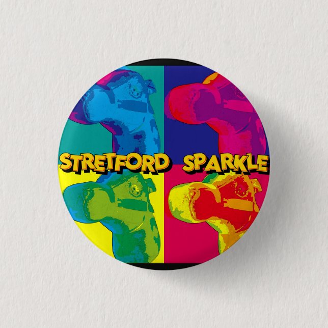 STRETFORD SPARKLE - ABZEICHEN BUTTON (Vorderseite)