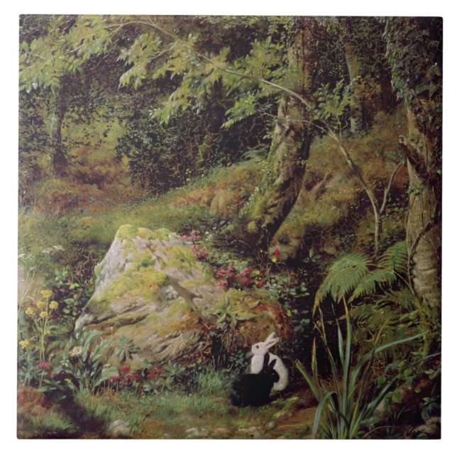 Streukaninchen Fliese (Vorderseite)