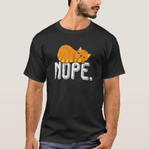 Streunende Ingwer-Orangene Katze Niedlich Schlafen T-Shirt
