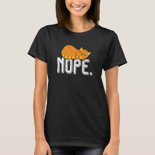 Streunende Ingwer-Orangene Katze Süße Schlafende H T-Shirt