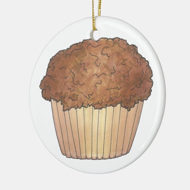 Streusel Crumb Muffin, gebacken von Bäckerei Baker Keramik Ornament (Links)