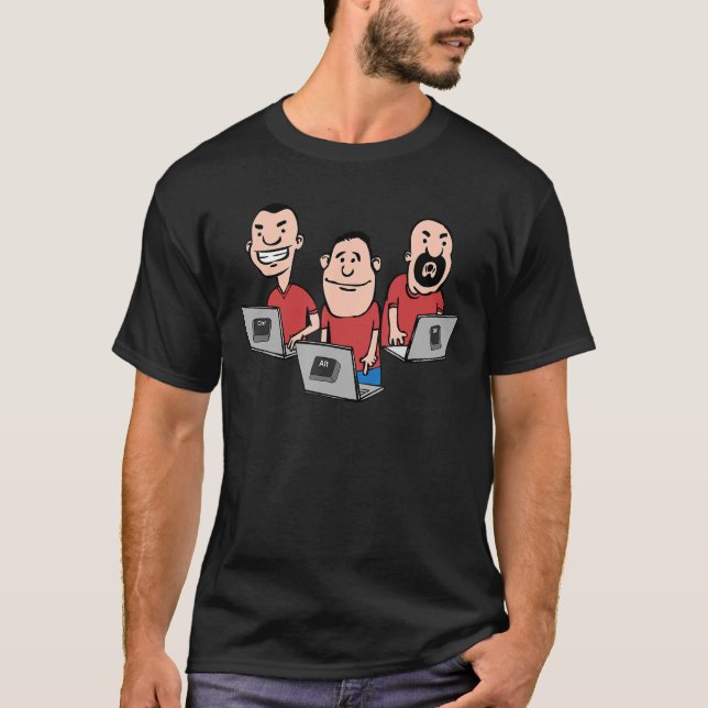 Strg Alt del I Computer Hacker Code Hacking It Pro T-Shirt (Vorderseite)