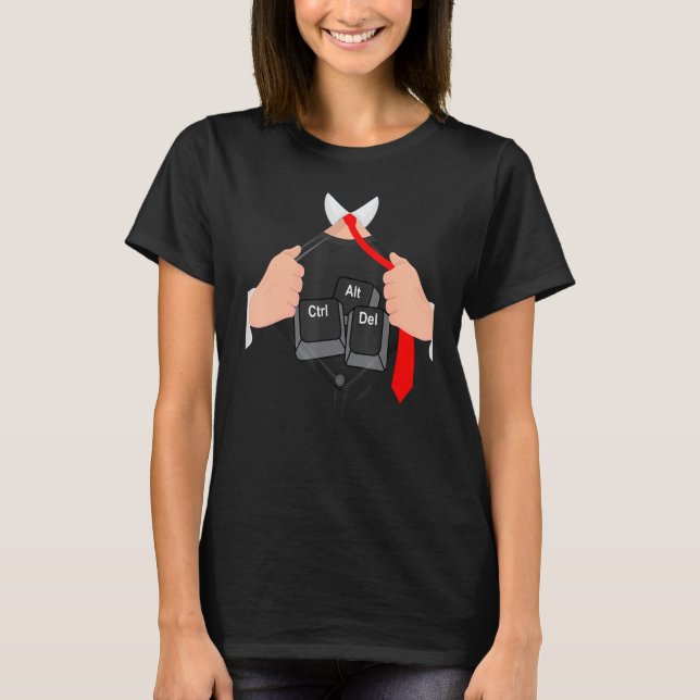 Strg Alt Entf I Computer-Hacker-Code-Hacking-Es Pr T-Shirt (Vorderseite)
