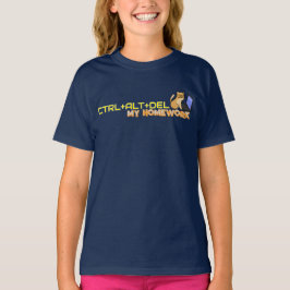 STRG+ALT+ENTF Mein Hausaufgaben Lustiges Tech-Katz T-Shirt