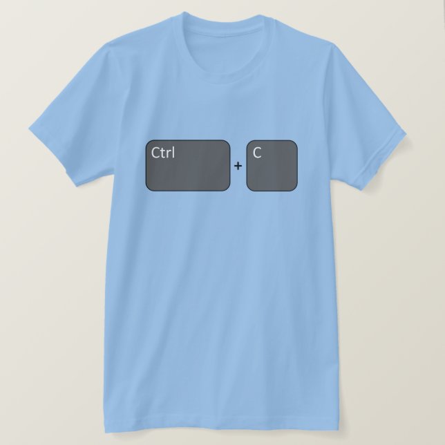 Strg + C Kopie T-Shirt (Design vorne)