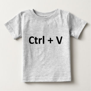 Strg C Strg V Copy Paste Twins Baby T-shirt