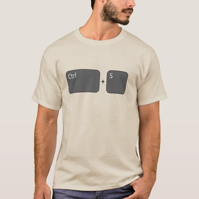 Strg + S-Computer gerettet T-Shirt (Vorderseite)
