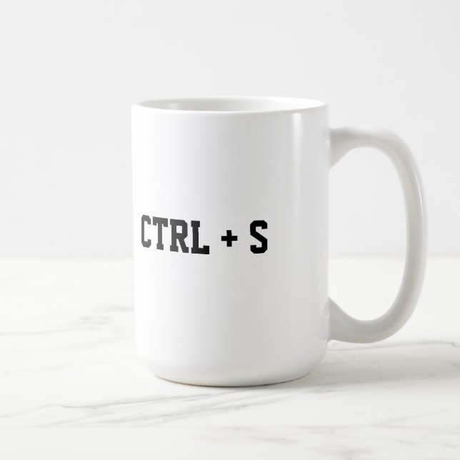 Strg + S Erinnerungs-Tasse Kaffeetasse (Rechts)