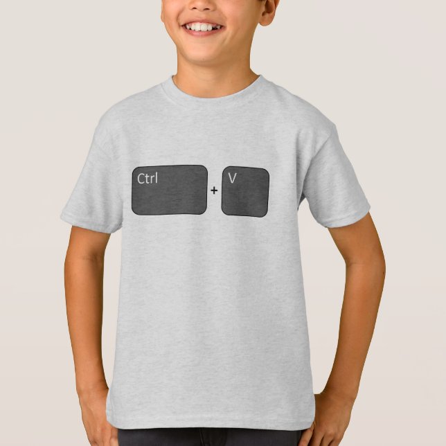 Strg + V Paste T-Shirt (Vorderseite)