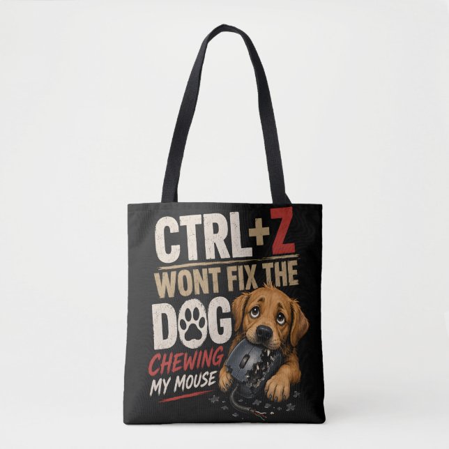 STRG + Z wird den Hund, der an meiner Maus kaut, n (Vorderseite)
