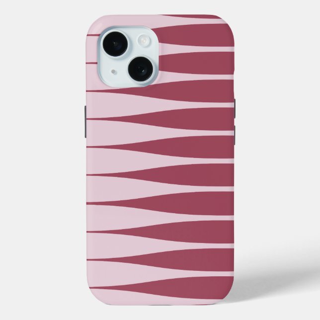 Striation Pink und Wein iPhone-Hülle Case-Mate iPhone Hülle (Rückseite)