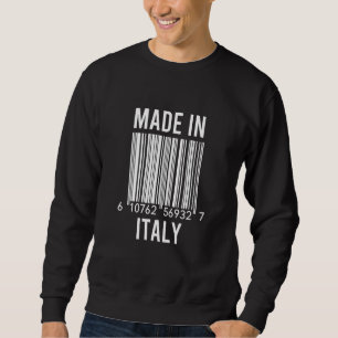 Strichcode aus Italien Sweatshirt