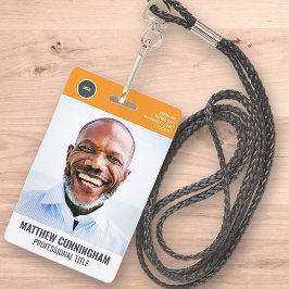 Strichcode des modernen Round-Logos für Mitarbeite Ausweis