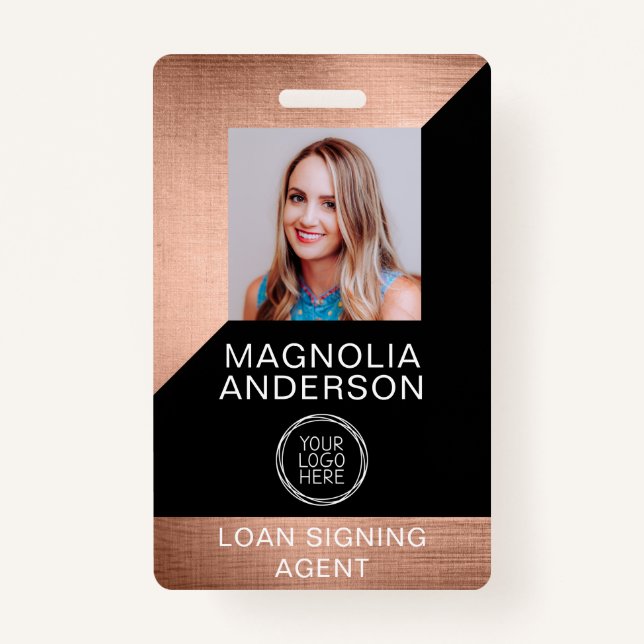 Strichcode-Foto aus gebürstetem Metal-Mitarbeiter- Ausweis (Vorderseite)