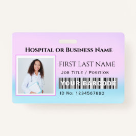 Strichcode Foto Krankenpflege Ärztin Gesundheitsfü Ausweis