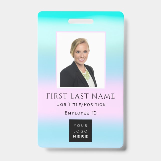 Strichcode Foto Name IDCard NURSE Gesundheitsmediz Ausweis (Vorderseite)