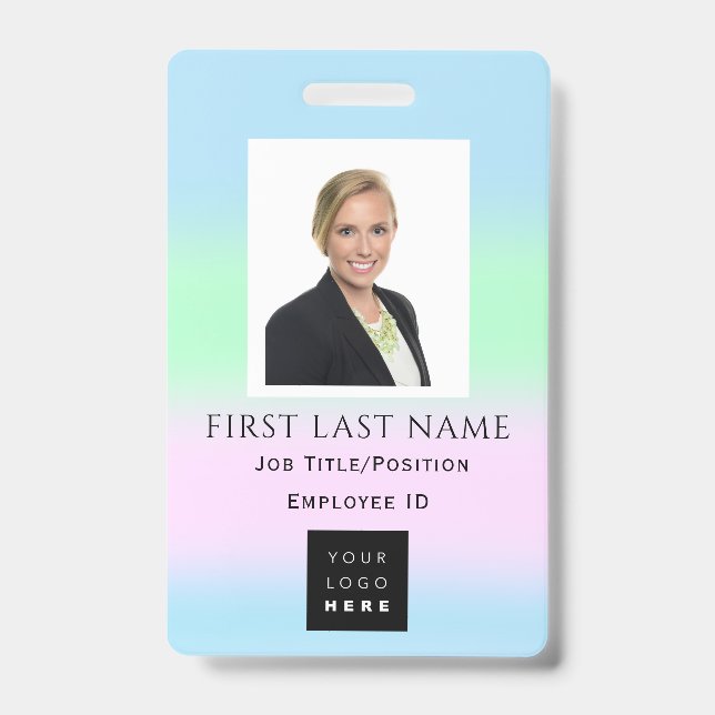 Strichcode Foto Name IDCard NURSE Health CareDocto Ausweis (Vorderseite)
