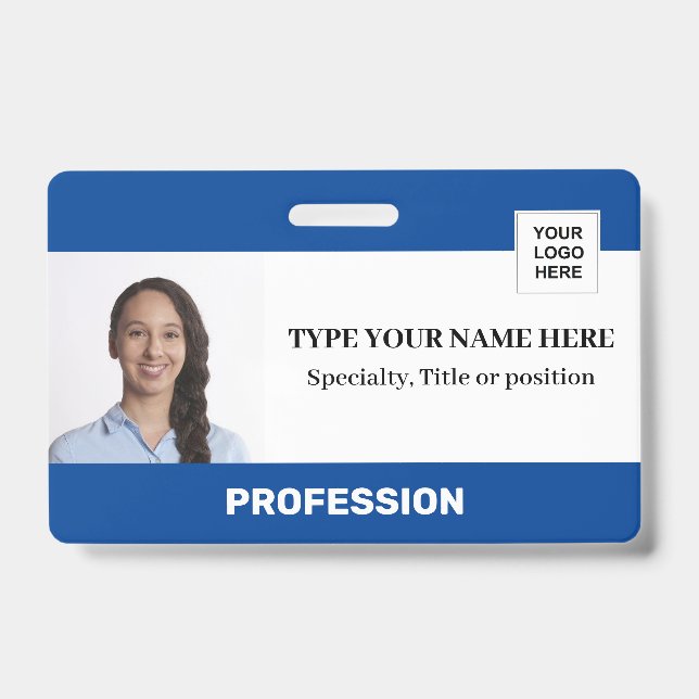 Strichcode für das Foto | Personalisierter Arbeitn Ausweis (Vorderseite)