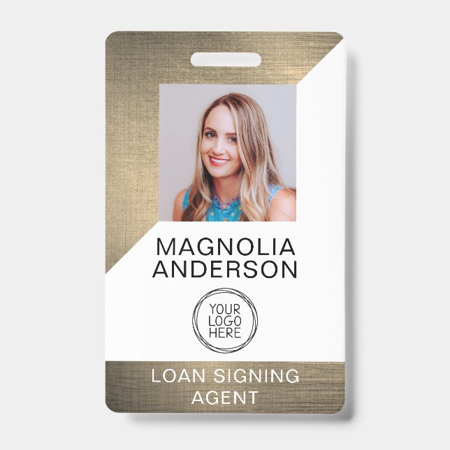 Strichcode für das Logo "Brushed Metal Employee Fo Ausweis (Vorderseite)