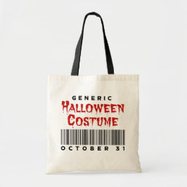 Strichcode Generisches Halloween-Kostüm 31. Oktobe Tragetasche