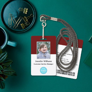 Strichcode-ID des Fotos für den benutzerdefinierte Ausweis