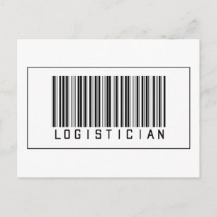 Strichcode Logistiker Postkarte