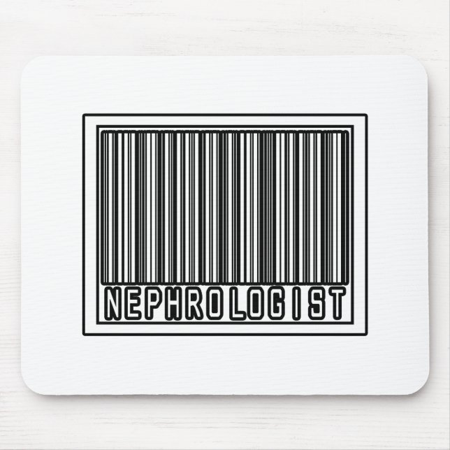 Strichcode-Nephrologe Mousepad (Vorne)