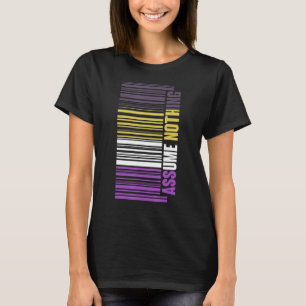 Strichcode Nongender LGBTQ Que Genderfluid non Bin T-Shirt