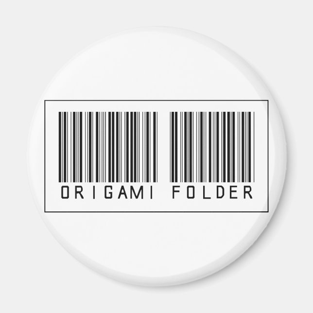 Strichcode Origami Folder Magnet (Vorne)